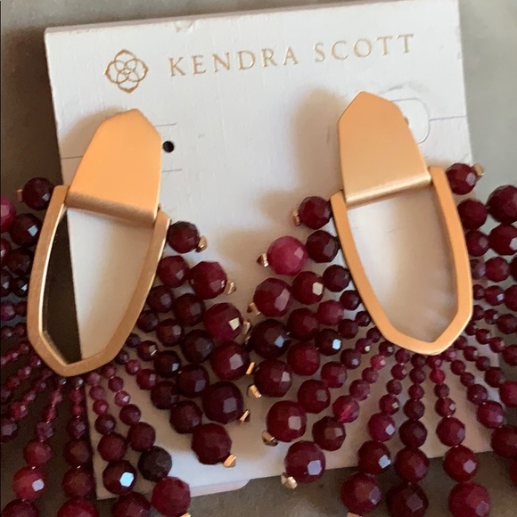 Kendra Scott Diane beaded rose gold earrin… - Picture 4 of 6